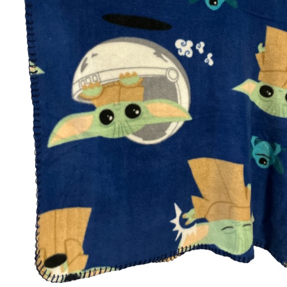 Other The Mandalorian Baby Yoda Wearable Blanket Star Wars Blue Cozy